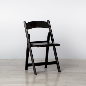 Black Folding Resin Chair