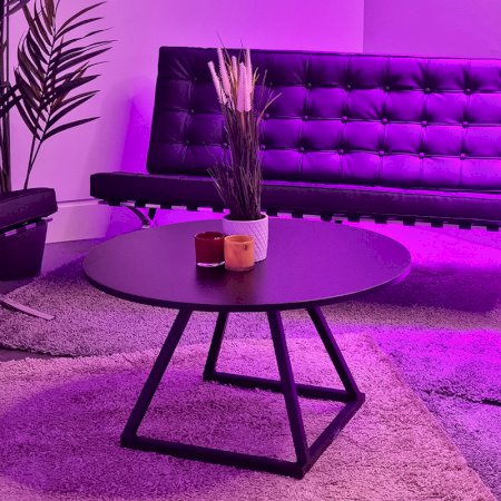 Black Barcelona Style Sofa 5