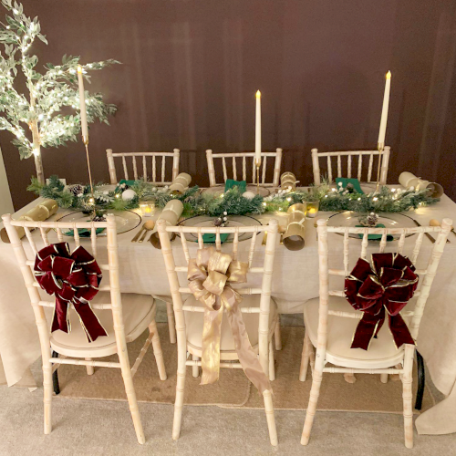 Christmas Dinner Set Up