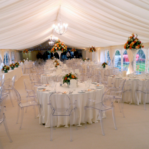 Ghost Victoria Chairs & Marquee Set Up
