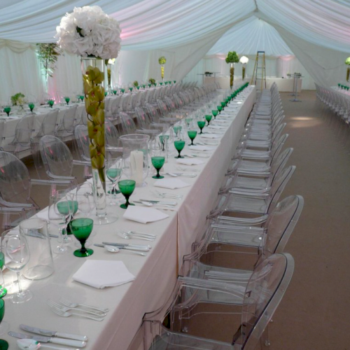 Green Wine Glass Set Up