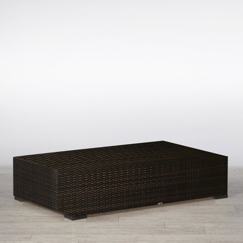 Hire Large Brown Rattan Coffee Table Furniture Hire UK