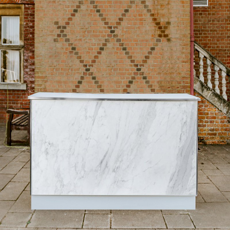 White Marble Bar Hire