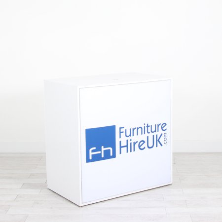 Illuminated Reception Counter White 1000 x 600 x 1000 4