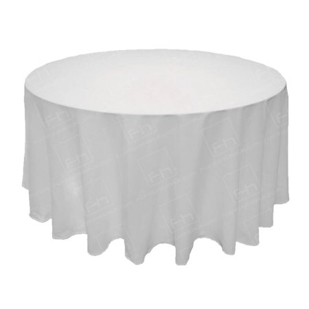 1525mm Round Table Cloth - White