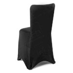 Black Fitted Lycra Chair Cover