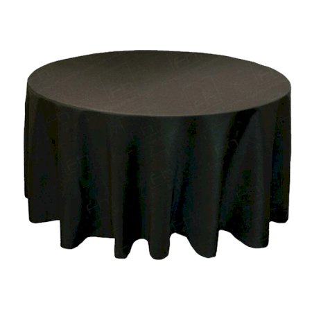 1525mm Round Table Cloth - Black