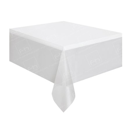 1220mm Rectangular Table Cloth - White